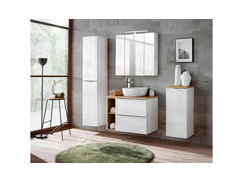 Plan de toilette 120 cm Capri Oak - Chêne Doré Craft
