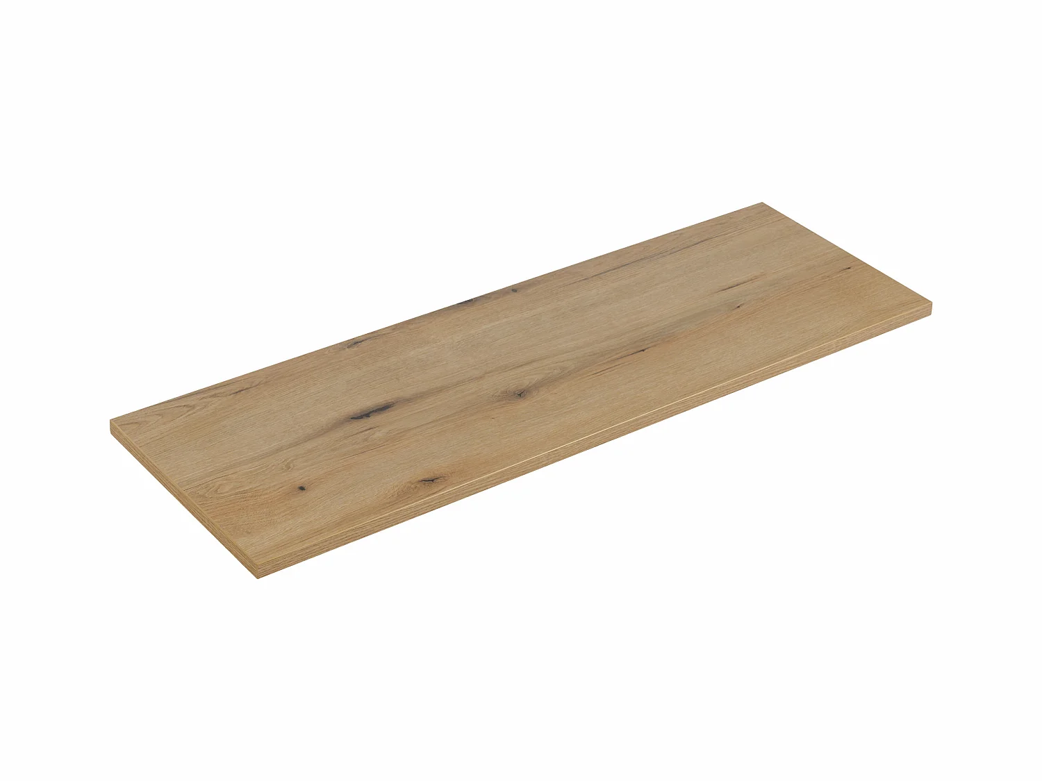 Ensemble de meubles Nova Denim 140 cm avec plan de toilette Nova Oak et 2 vasques à poser Anna
