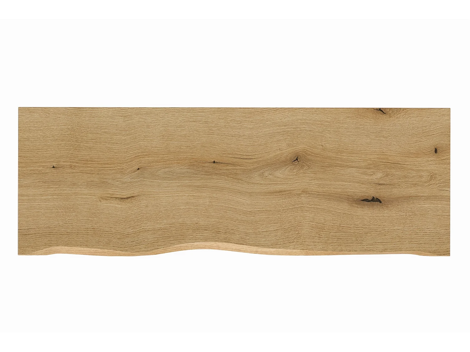 Plan de toilette 120 cm NATURE COAST EVOKE avec bord ondulé