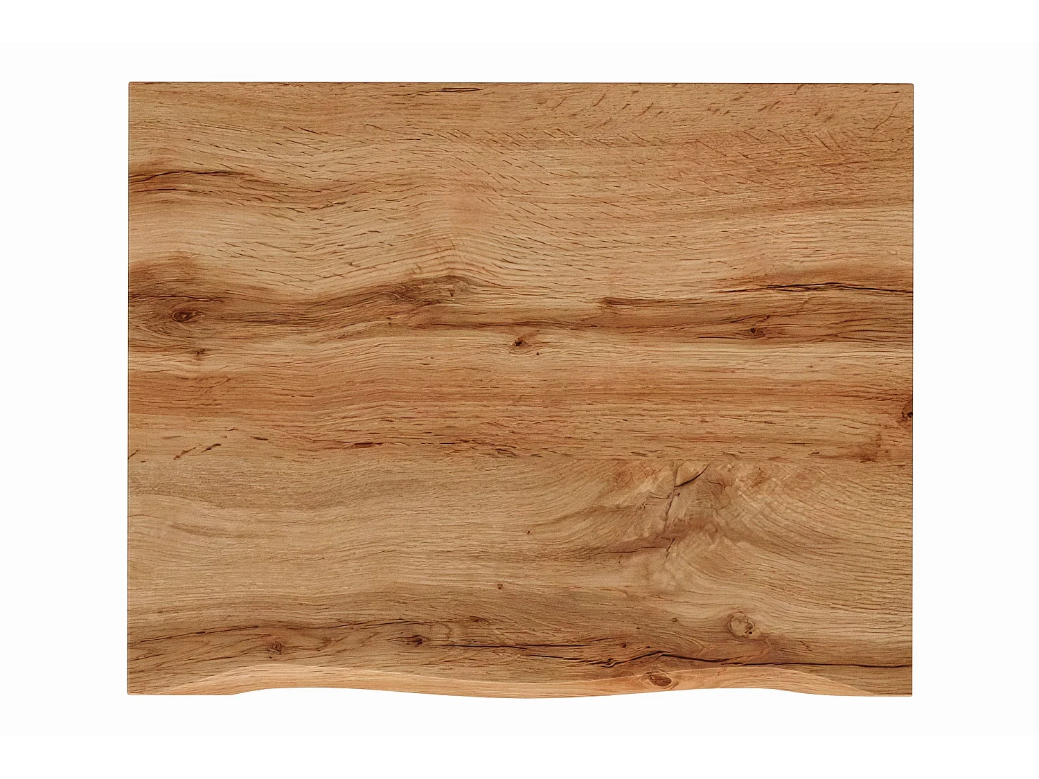 Plan de toilette 60 cm NATURE Chêne Wotan avec bord irrégulier
