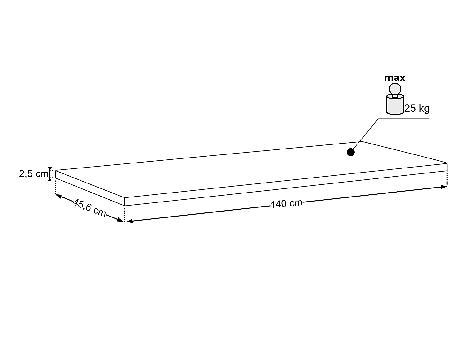 Plan de toilette Sombra Green 140 cm