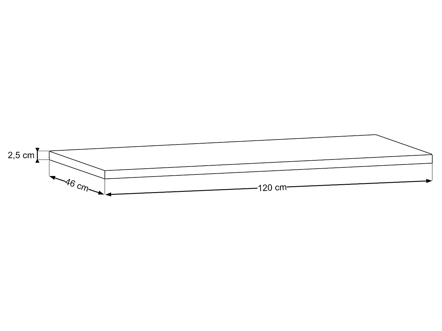 Plan de toilette de 120 cm Dorothy Ristretto Chêne Ristretto