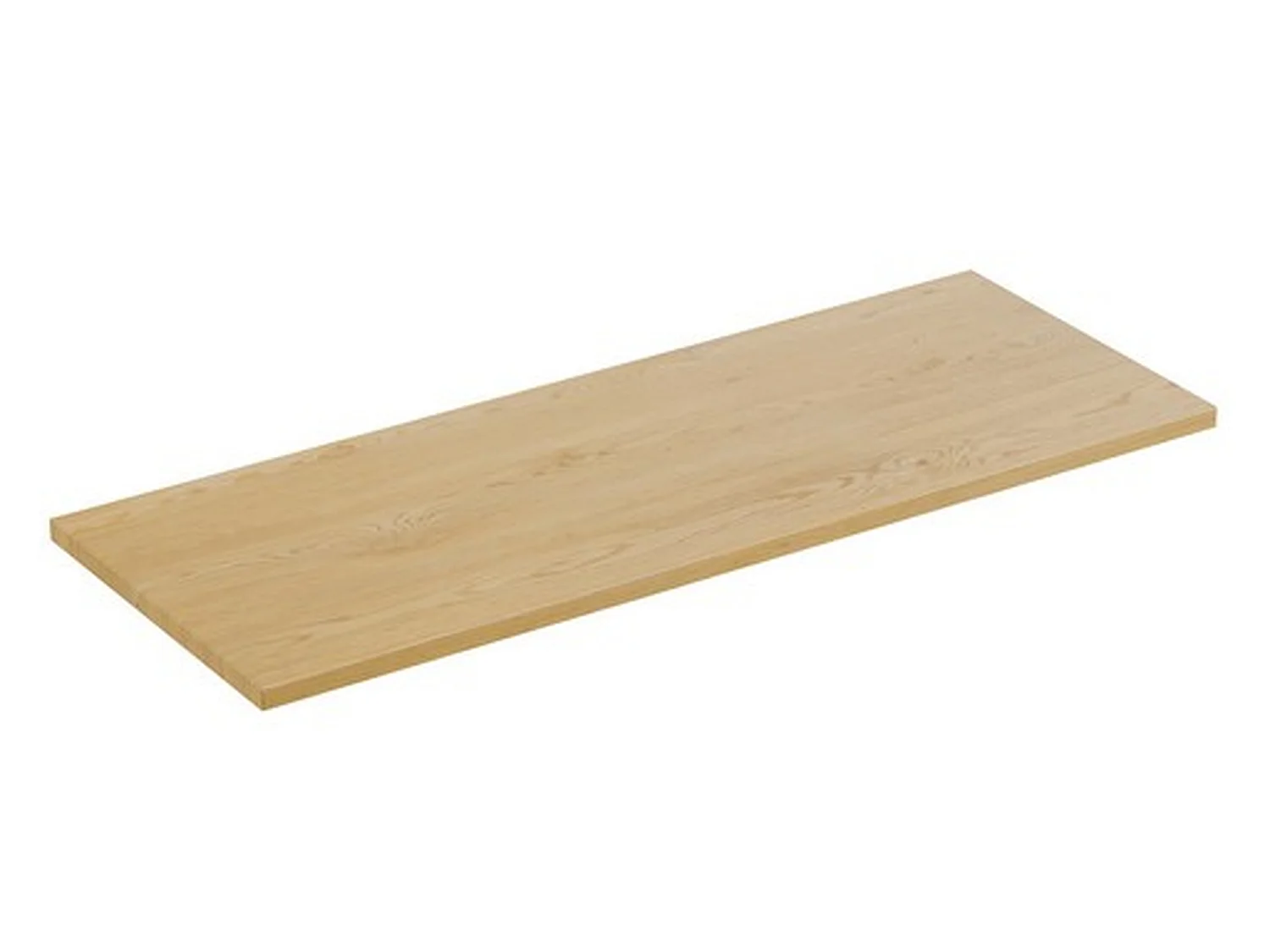 FR ensemble salle de bain Aster White 120 cm avec plan de toilette chêne Cremona et 2 vasques à poser Wiki