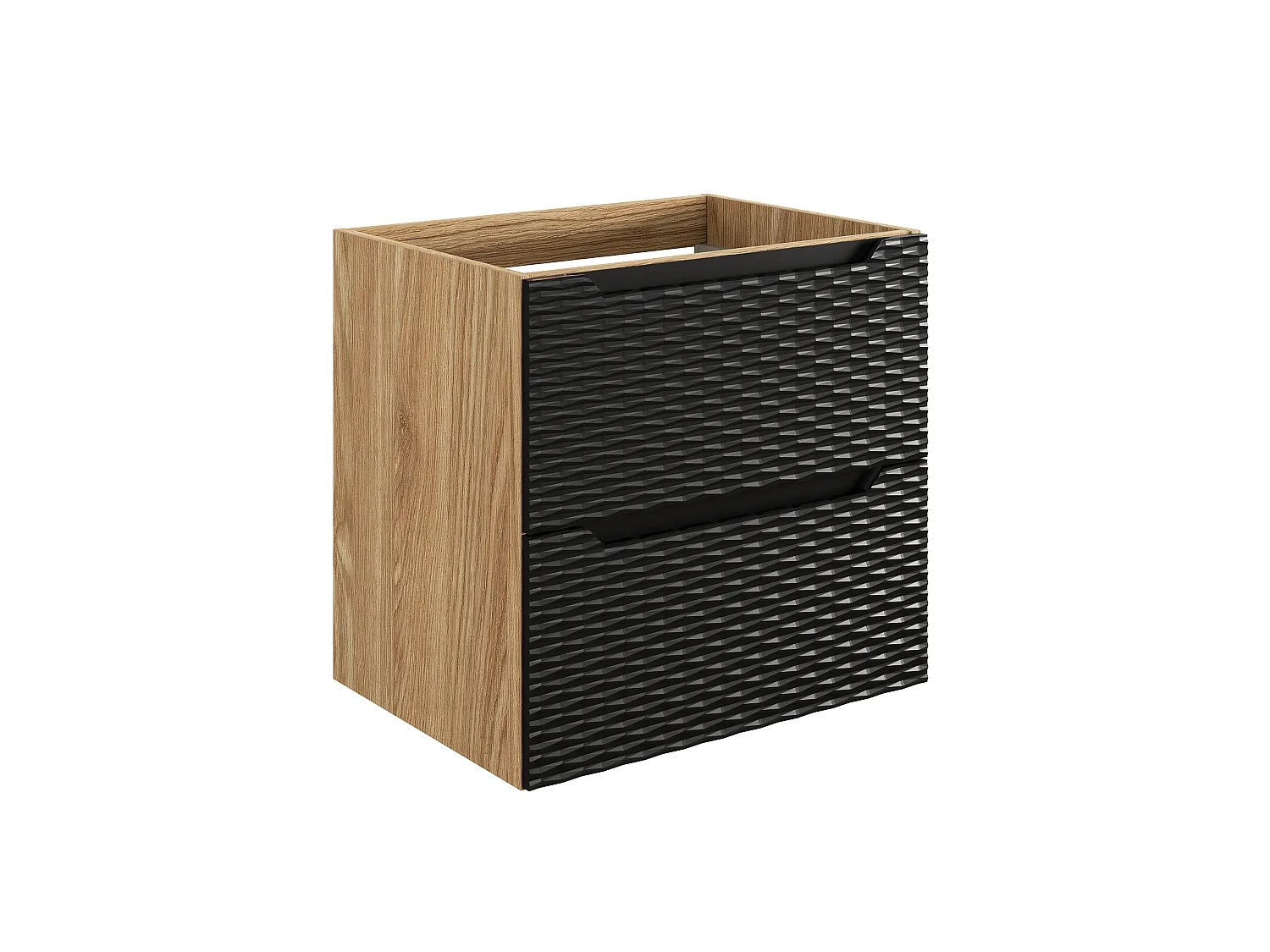 Ensemble de meubles Ocean Black 120 cm avec vasque à poser noire mate