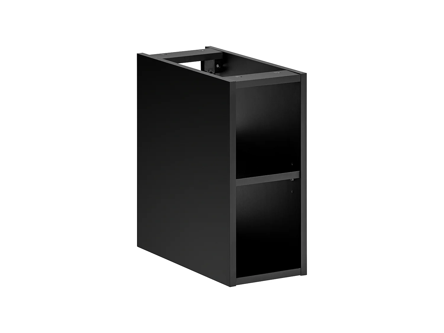 Ensemble de meubles Santa Fe Black 140 cm avec 2 vasques à poser et plan de toilette