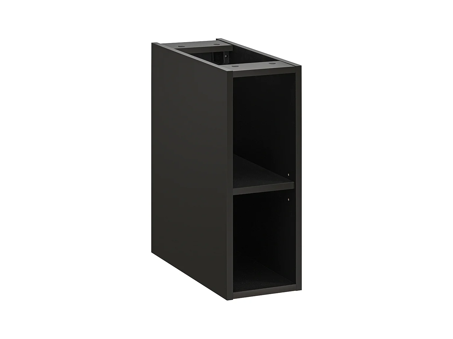 Ensemble salle de bain Adel Oak 140 cm avec plan de toilette, deux vasques à poser Magic, colonnes hautes et miroir LED