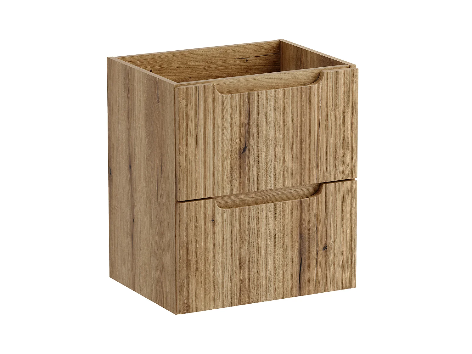 Conjunto de muebles Nova Coast Evoke 50 cm con encimera de baño, lavabo sobre encimera Gaja y armario alto