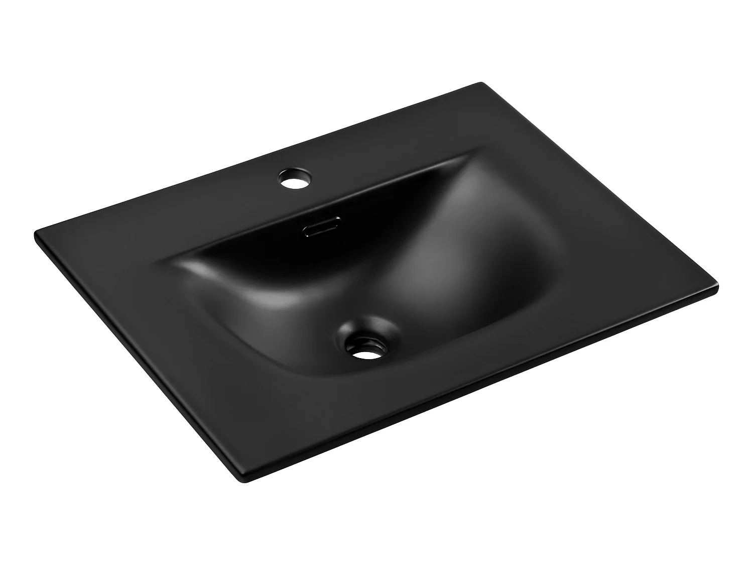 Conjunto de muebles Luxor Black 60 cm con mueble bajo lavabo y lavabo de mueble