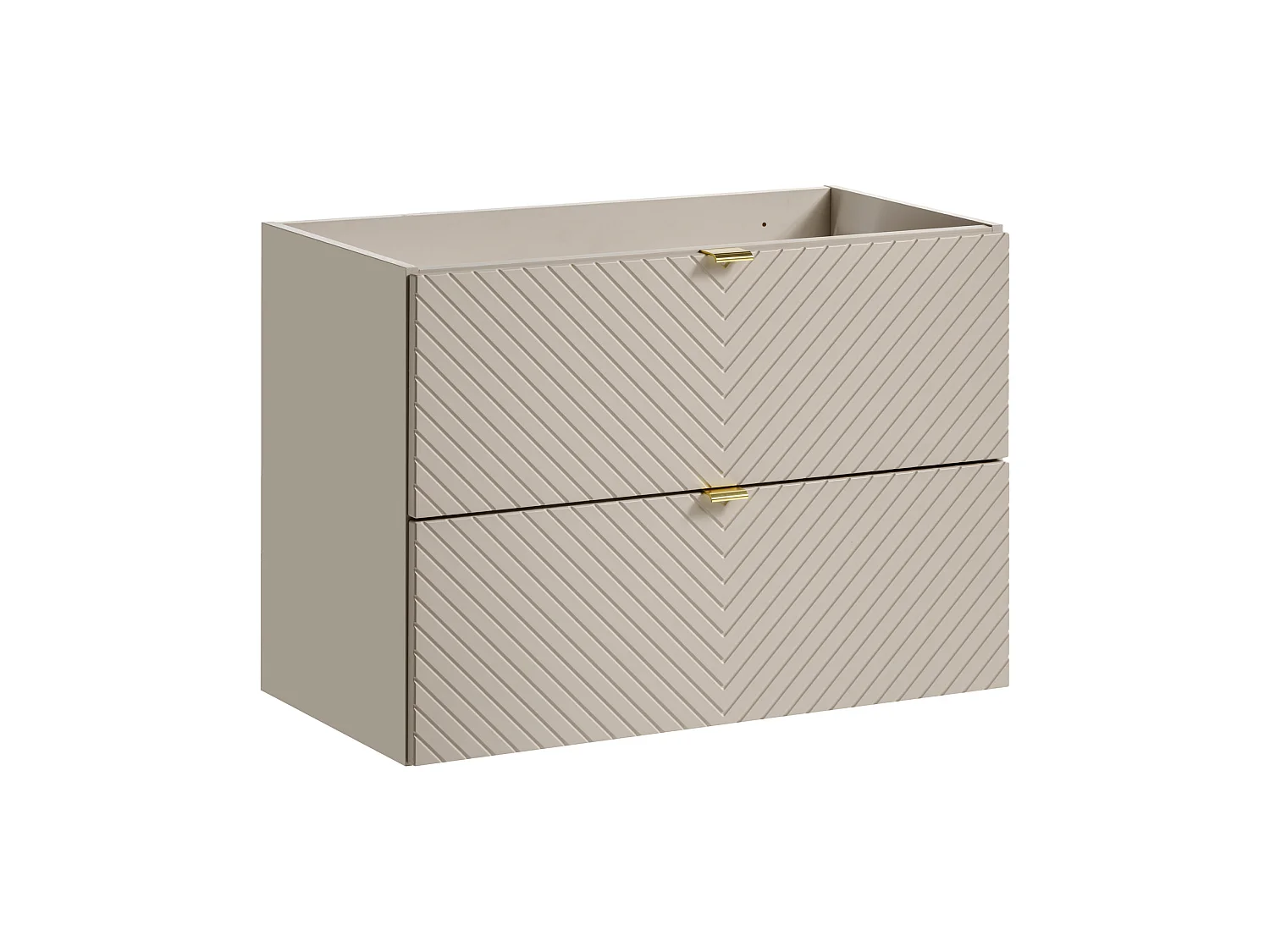Conjunto de muebles Viva Cashmere 80 cm con mueble bajo lavabo y lavabo sobre encimera, cashmere mate