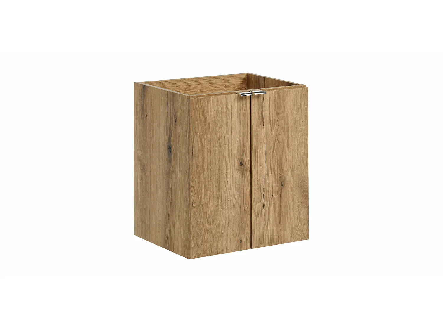 Conjunto de muebles Nova Oak 50 cm con encimera Nova Black y lavabo sobre encimera Gaja