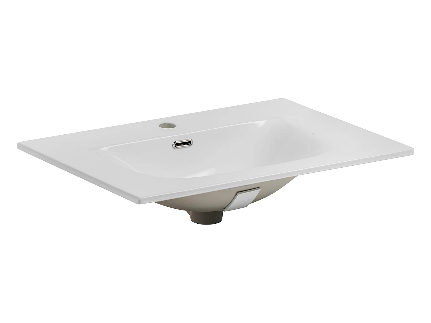 Ensemble de meubles salle de bain Ocean Beige 70 cm avec vasque à poser, 2 tiroirs et façades fraisées