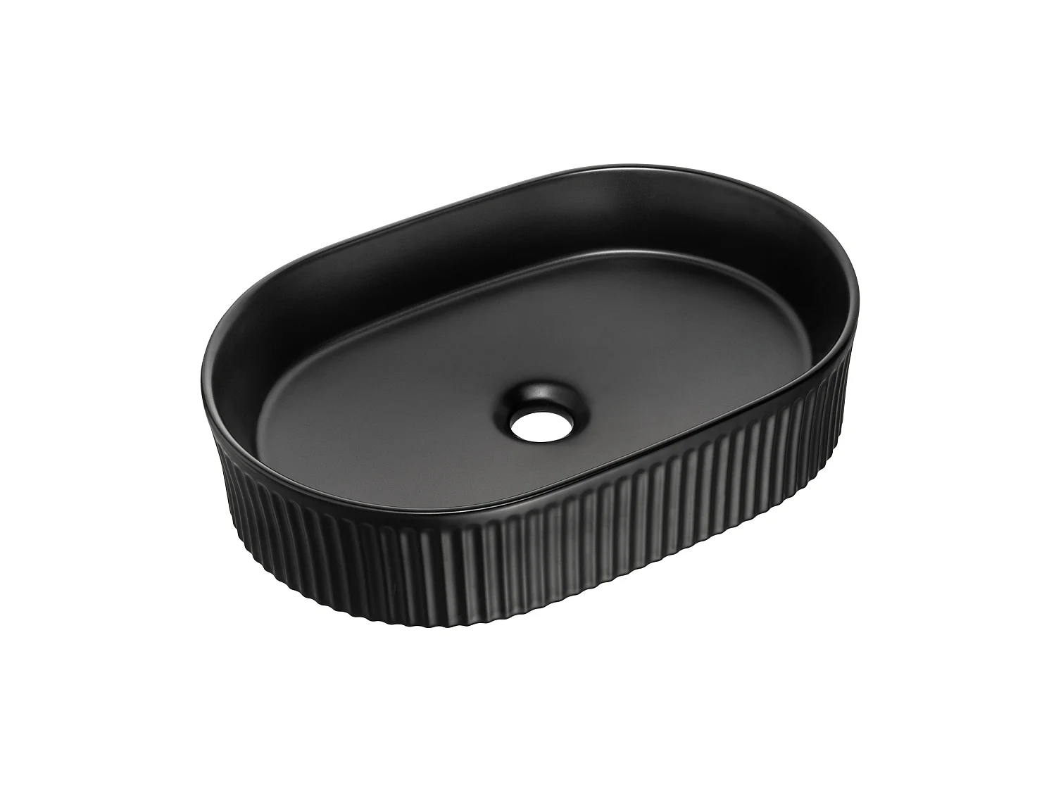 Conjunto de muebles Nova Black 60 cm con encimera Nova Oak y lavabo sobre encimera Beyond 5 Black