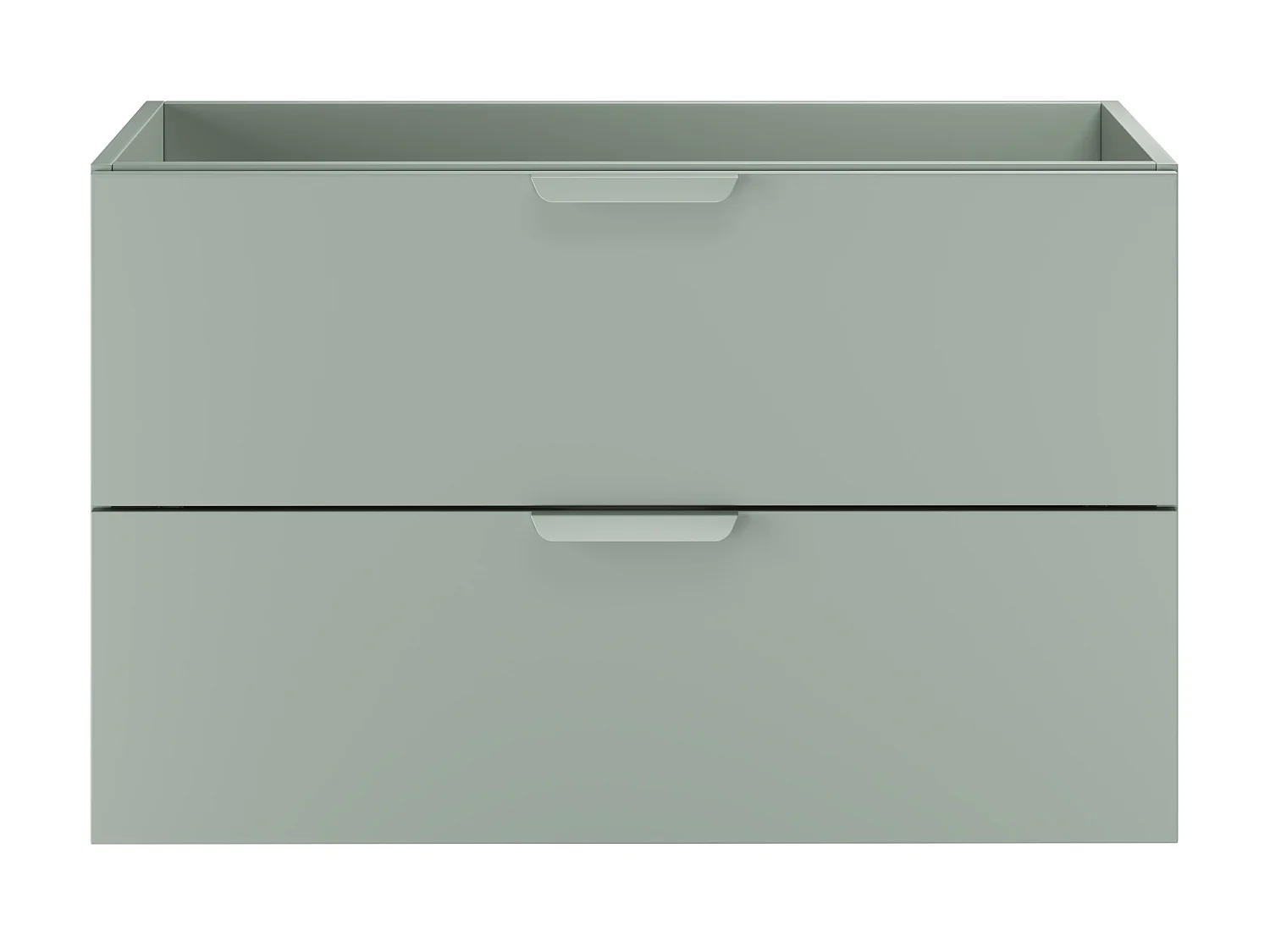 Meuble sous vasque Aster Green 80 cm 2 tiroirs
