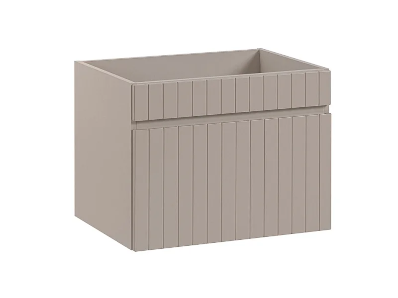 Ensemble de meubles 60 cm avec plan de toilette et vasque à poser Wiki - Iconic Cashmere