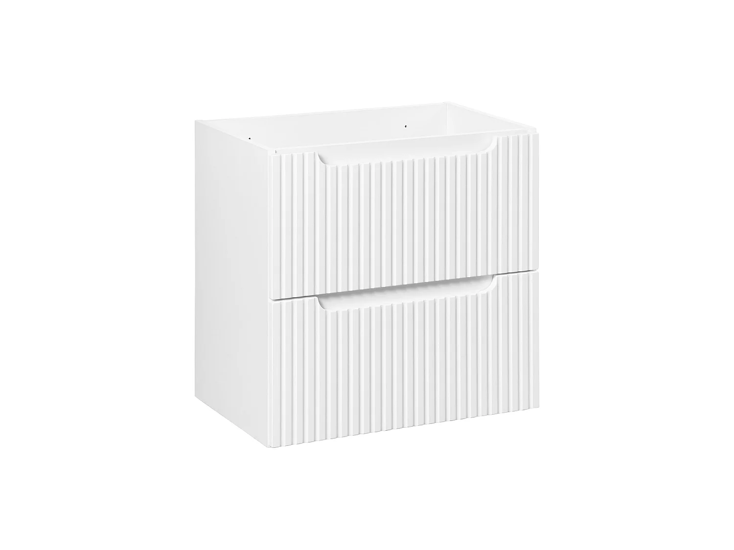 Ensemble de meubles Nova White 60 cm avec vasque à poser et 2 tiroirs