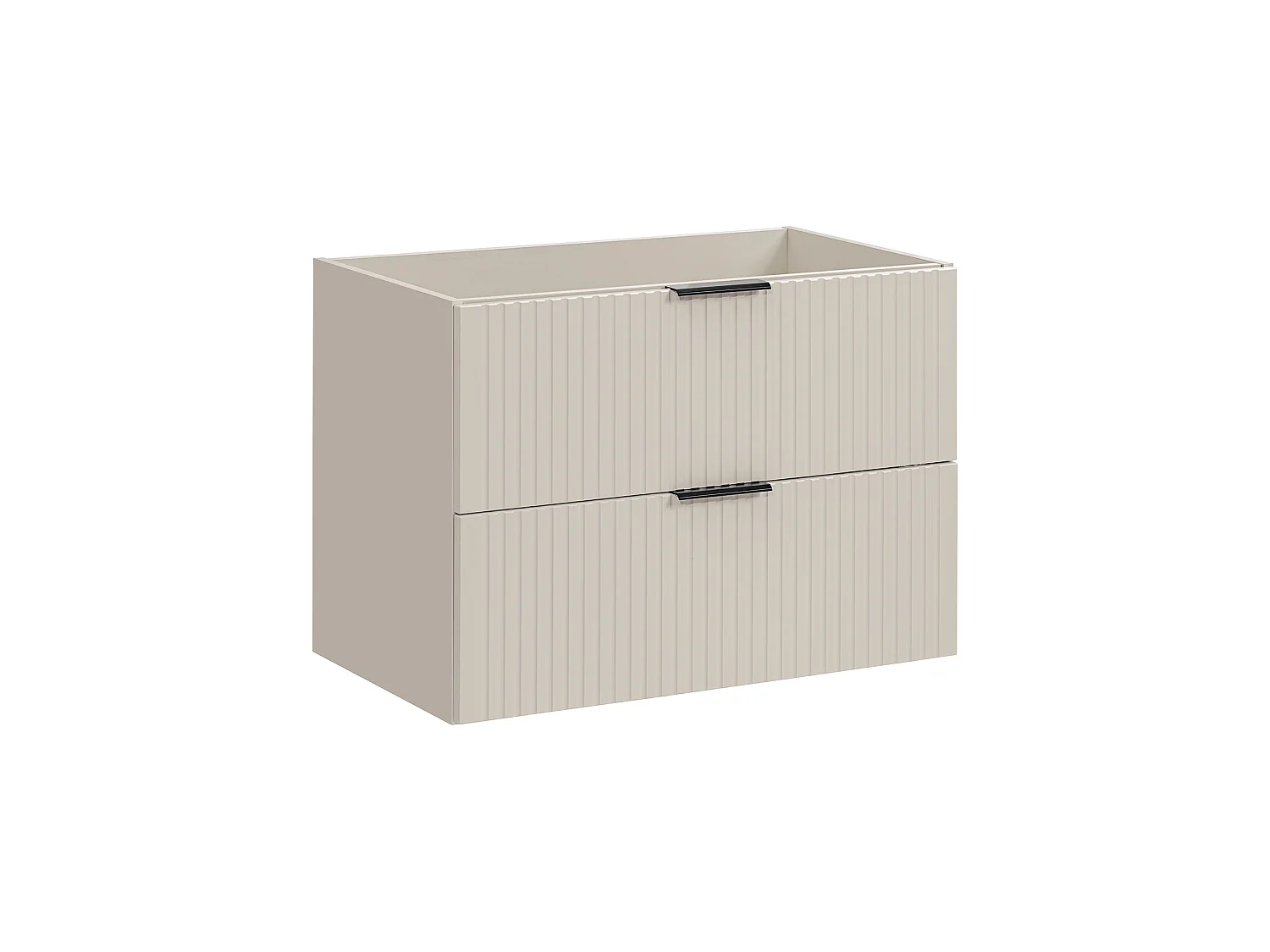 Ensemble de meubles 80 cm avec plan de toilette et vasque à poser Smile de la collection Adel Cashmere