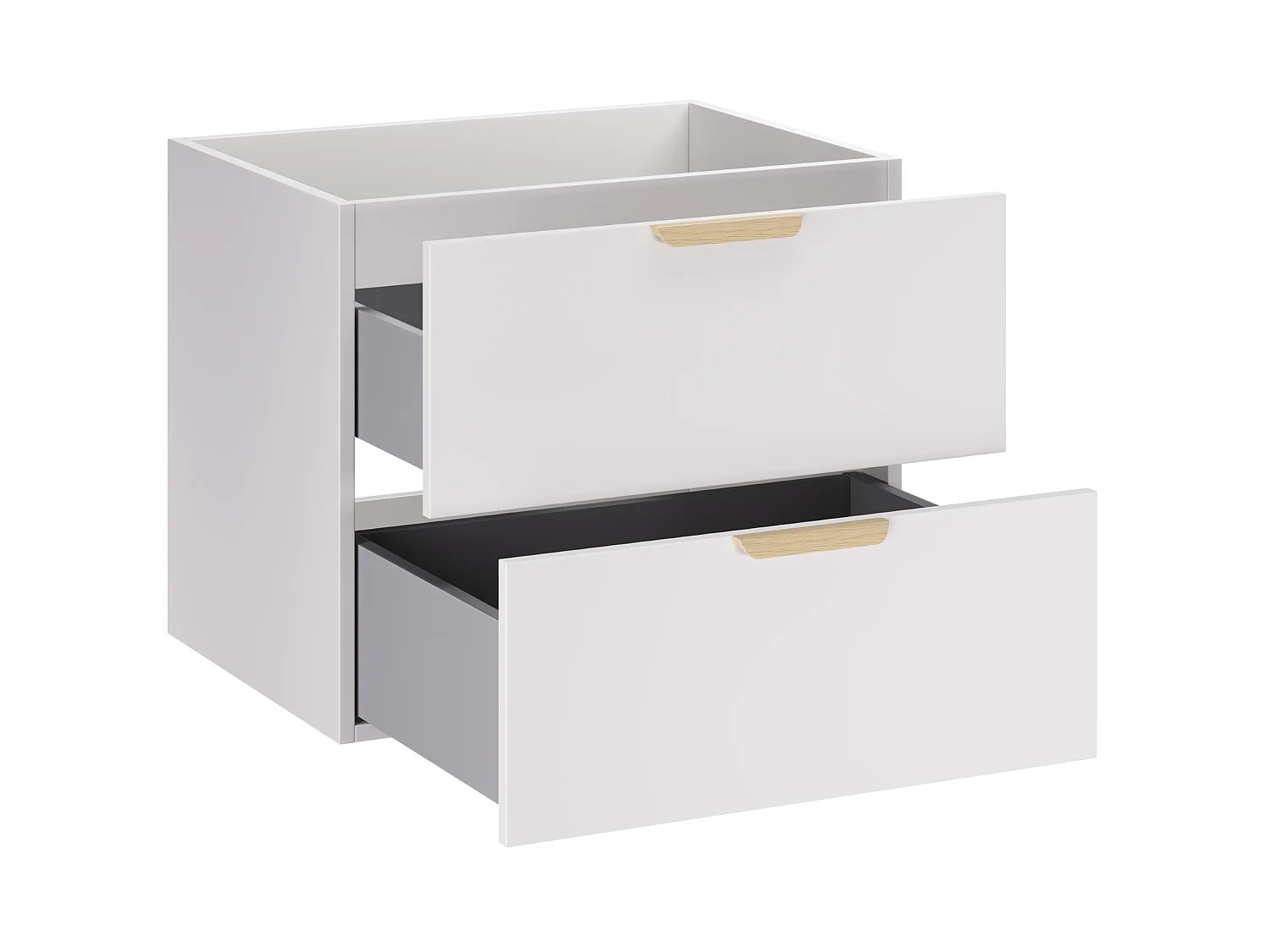 Meuble sous vasque Aster White 60 cm 2 tiroirs