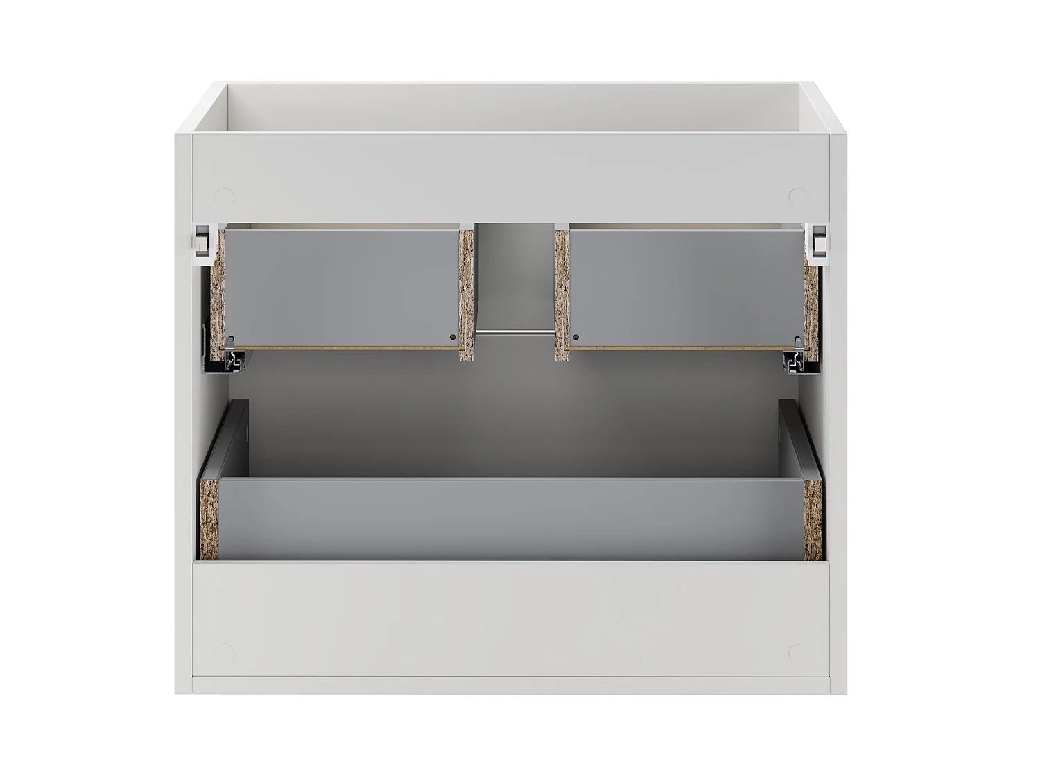 Meuble sous vasque Aster White 60 cm 2 tiroirs