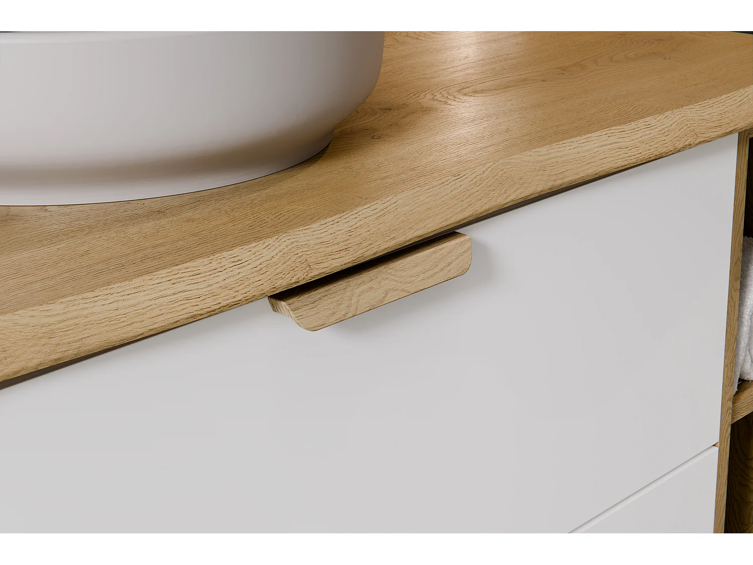 Meuble sous vasque Aster White 60 cm 2 tiroirs