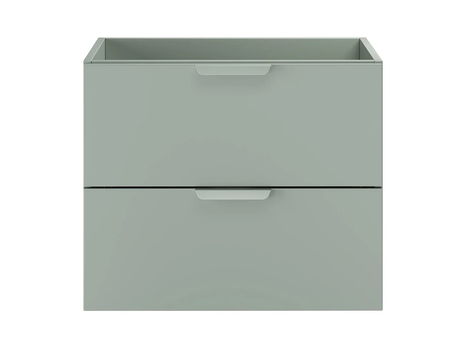 Meuble sous vasque Aster Green 60 cm 2 tiroirs