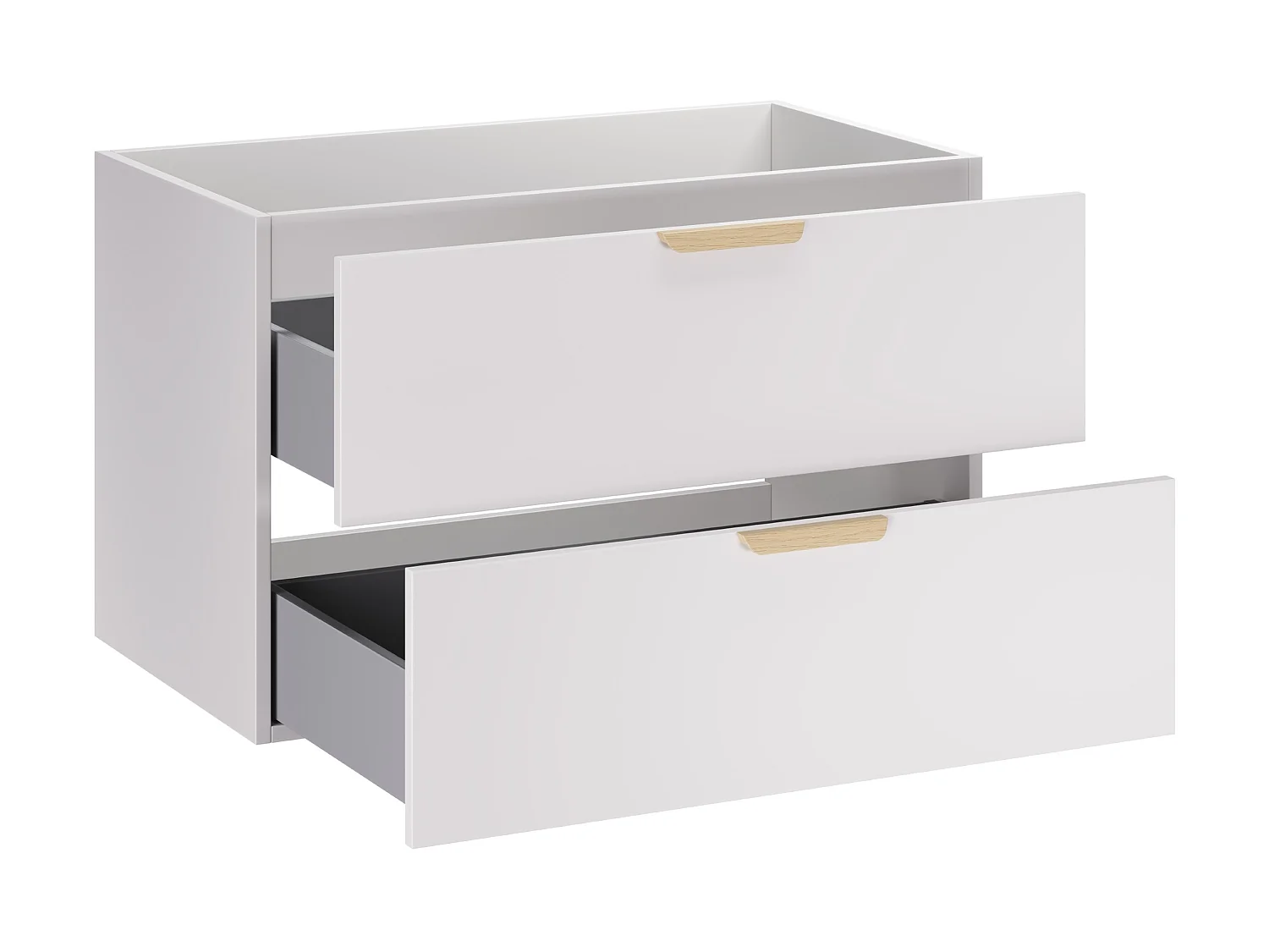 Meuble sous vasque Aster White 80 cm 2 tiroirs