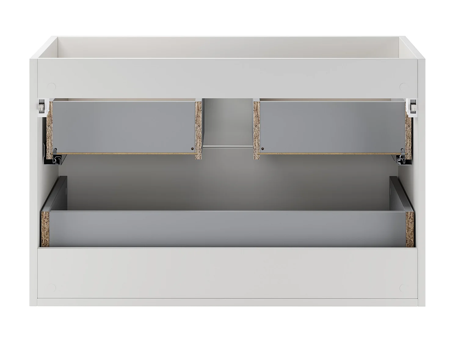 Meuble sous vasque Aster White 80 cm 2 tiroirs