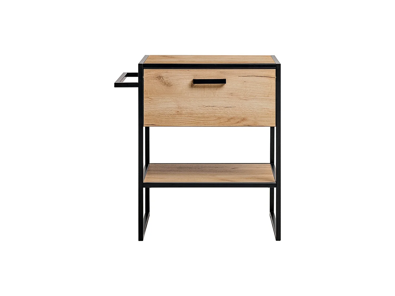 Meuble sous vasque Brooklin 70 cm 1 Tiroir Chêne Craft Doré