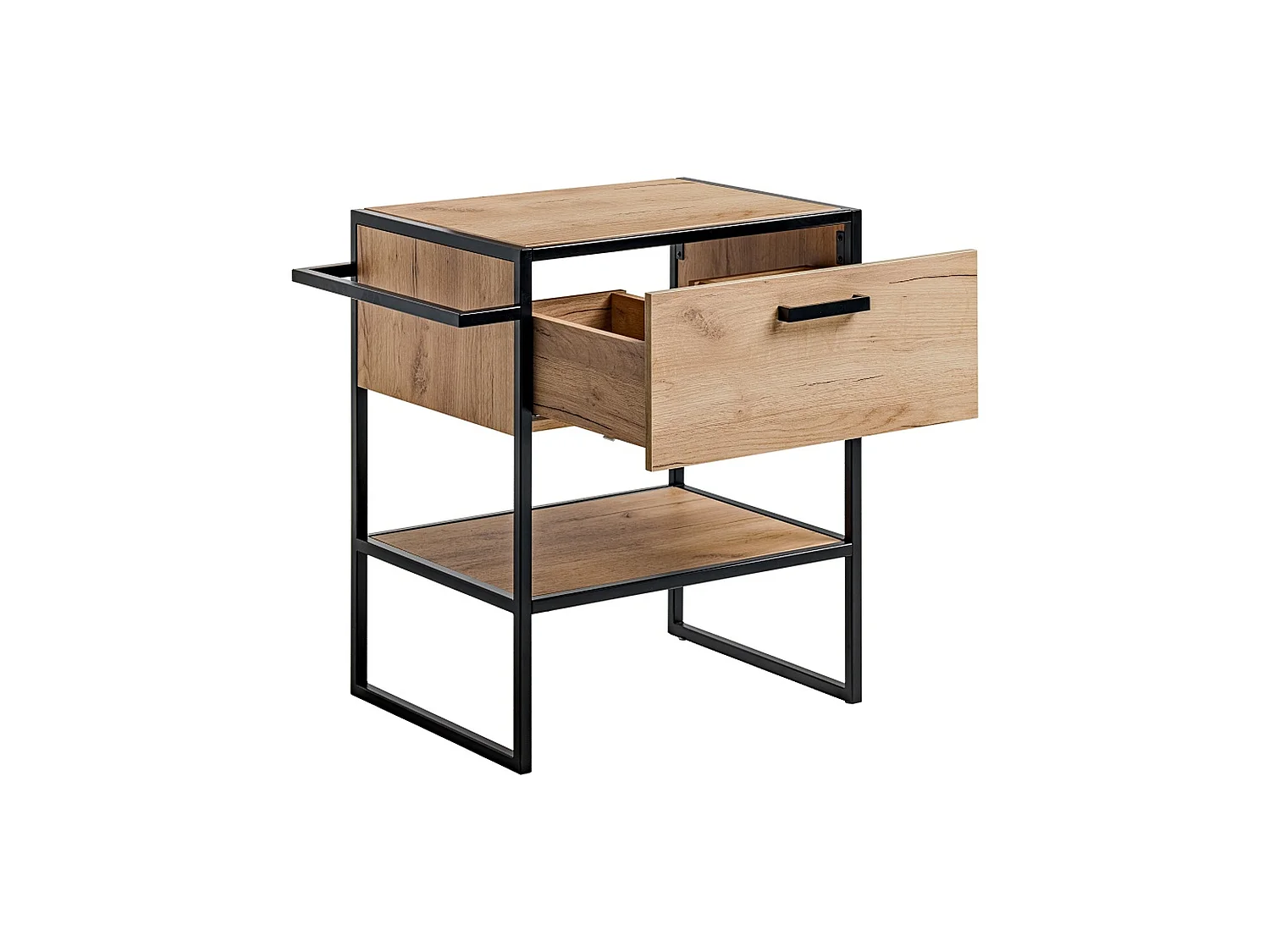 Meuble sous vasque Brooklin 70 cm 1 Tiroir Chêne Craft Doré