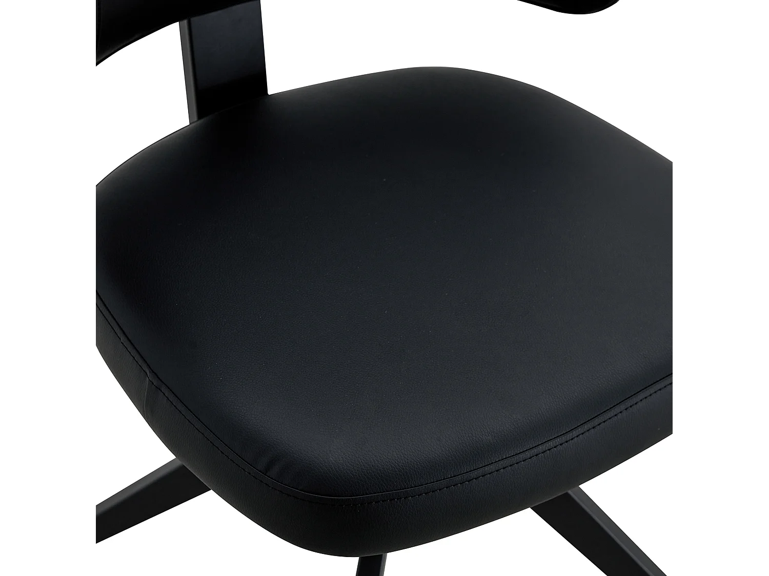 Set van 2 draaibare eetkamerstoelen met gebogen gestoffeerde rug