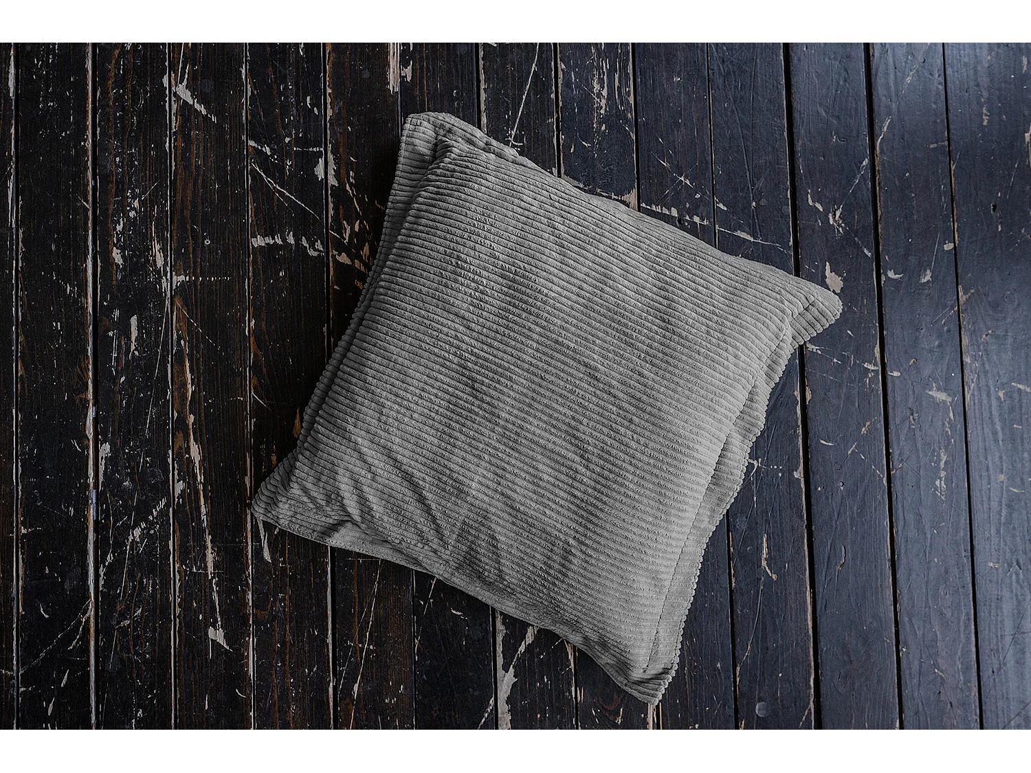 Flatterkissen - Grau Cord - MADELINE