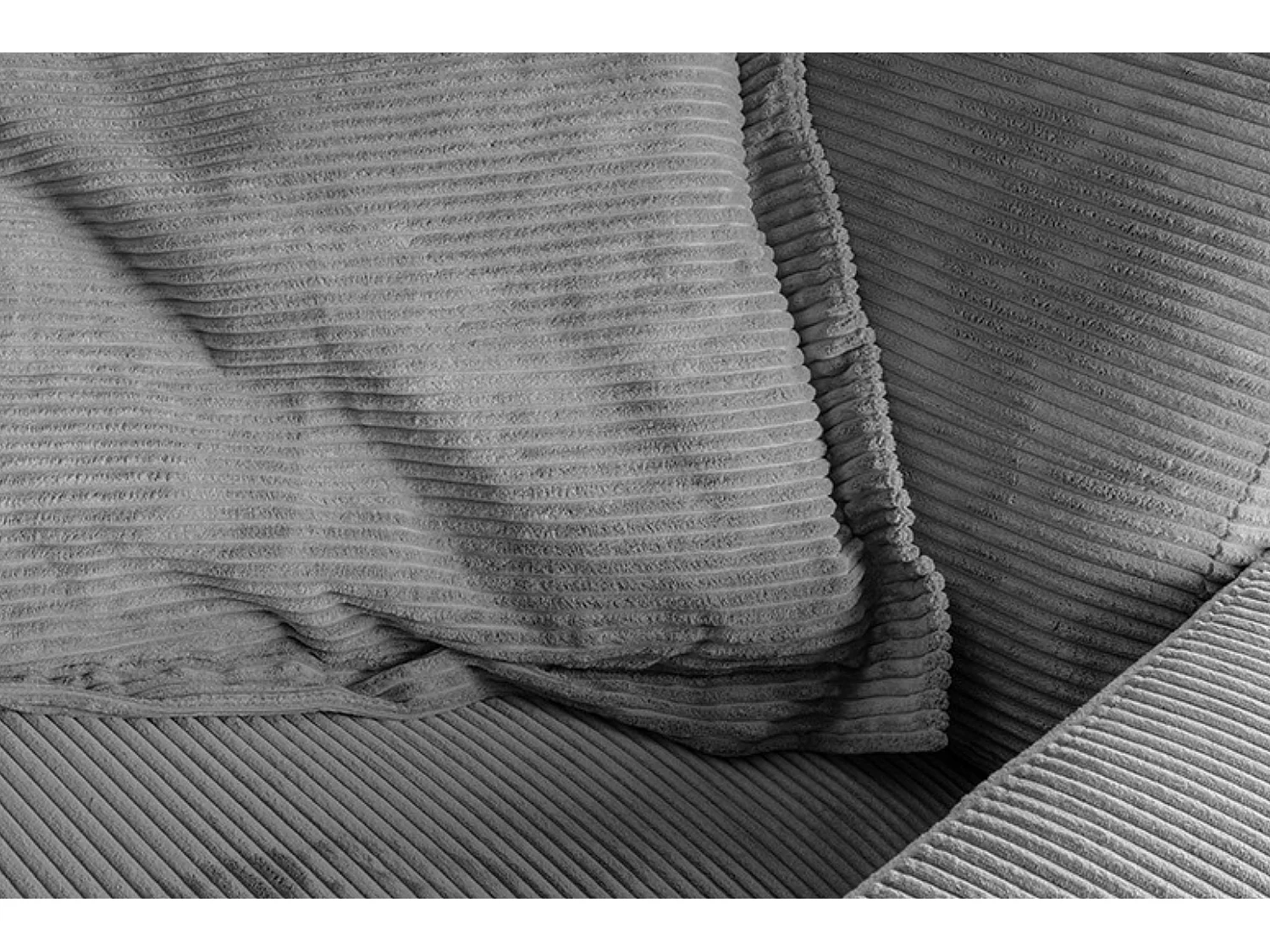 Flatterkissen - Grau Cord - MADELINE