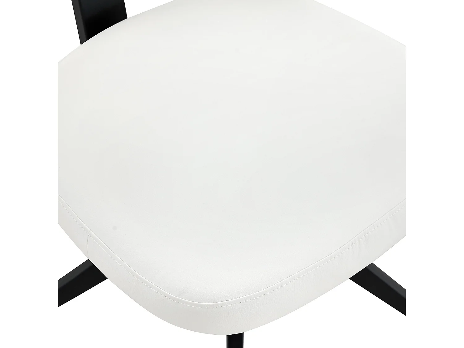 Set van 2 draaibare eetkamerstoelen met gebogen gestoffeerde rug