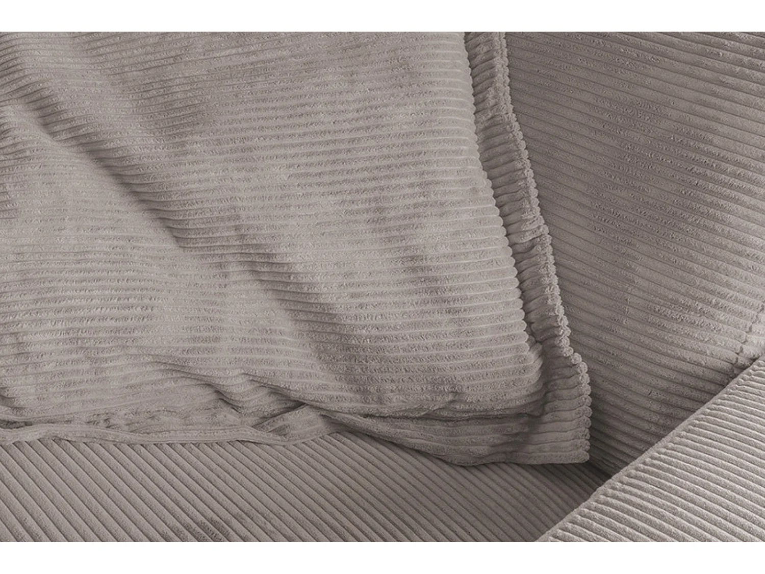 Flatterkissen - Taupe Cord - MADELINE