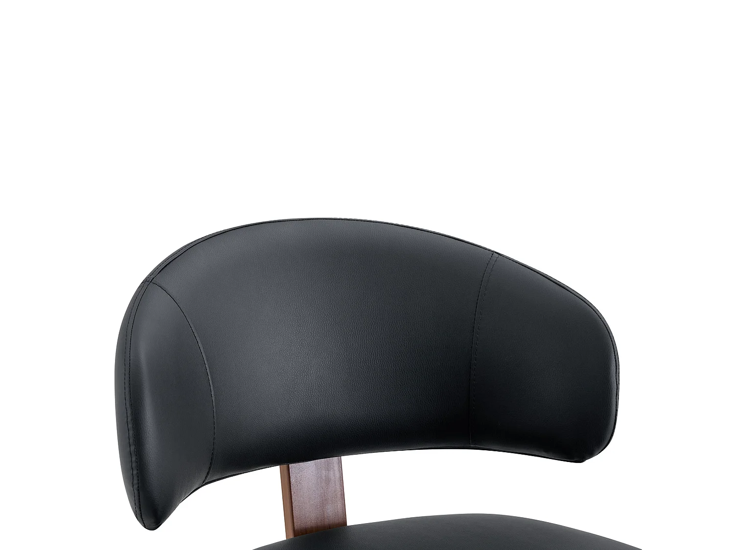Set van 2 draaibare eetkamerstoelen met gebogen gestoffeerde rug