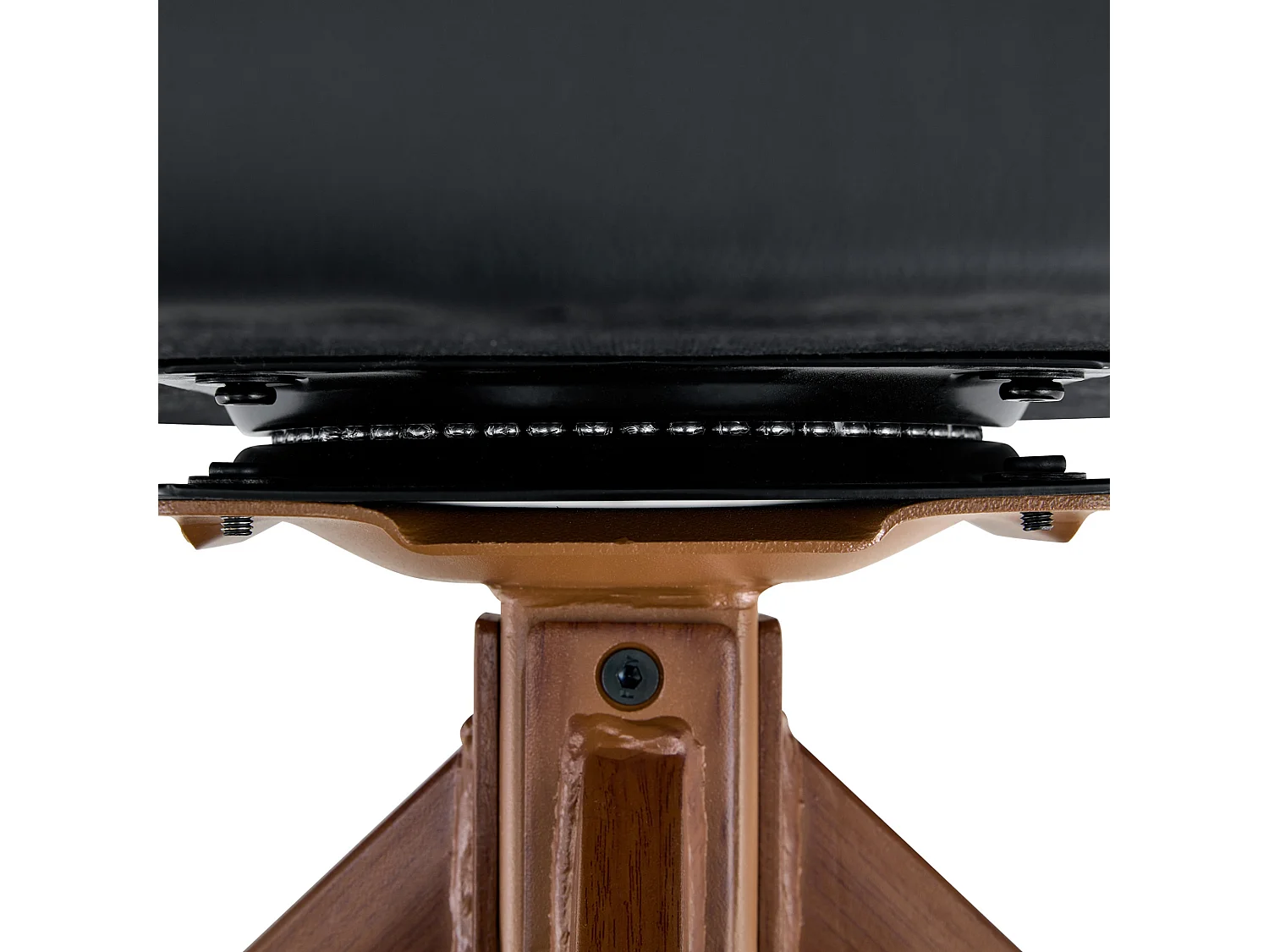 Set van 2 draaibare eetkamerstoelen met gebogen gestoffeerde rug