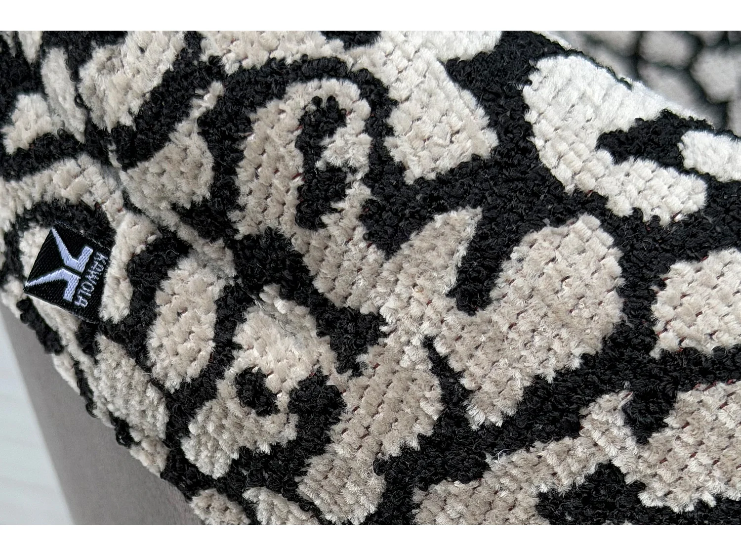 Silla de comedor - gris claro tejido plano - ELARIA