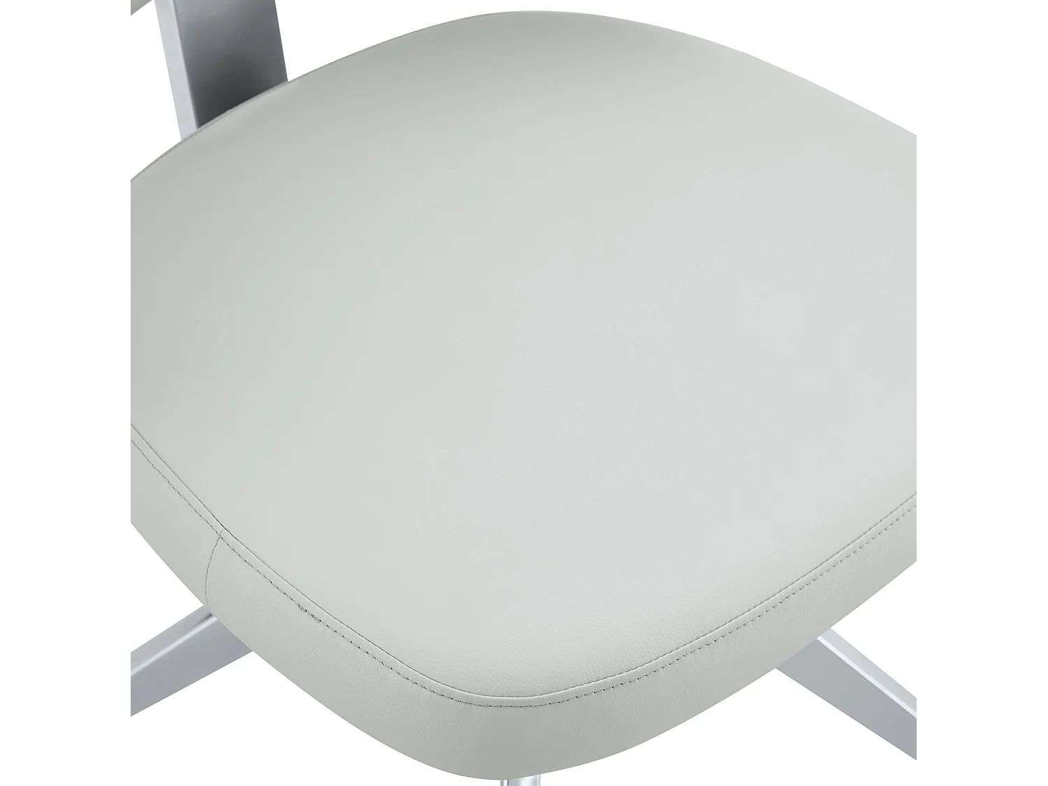 Set van 2 draaibare eetkamerstoelen met gebogen gestoffeerde rug