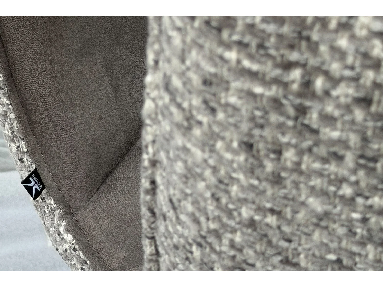 Silla de comedor - Gris Tejido - EDENIA