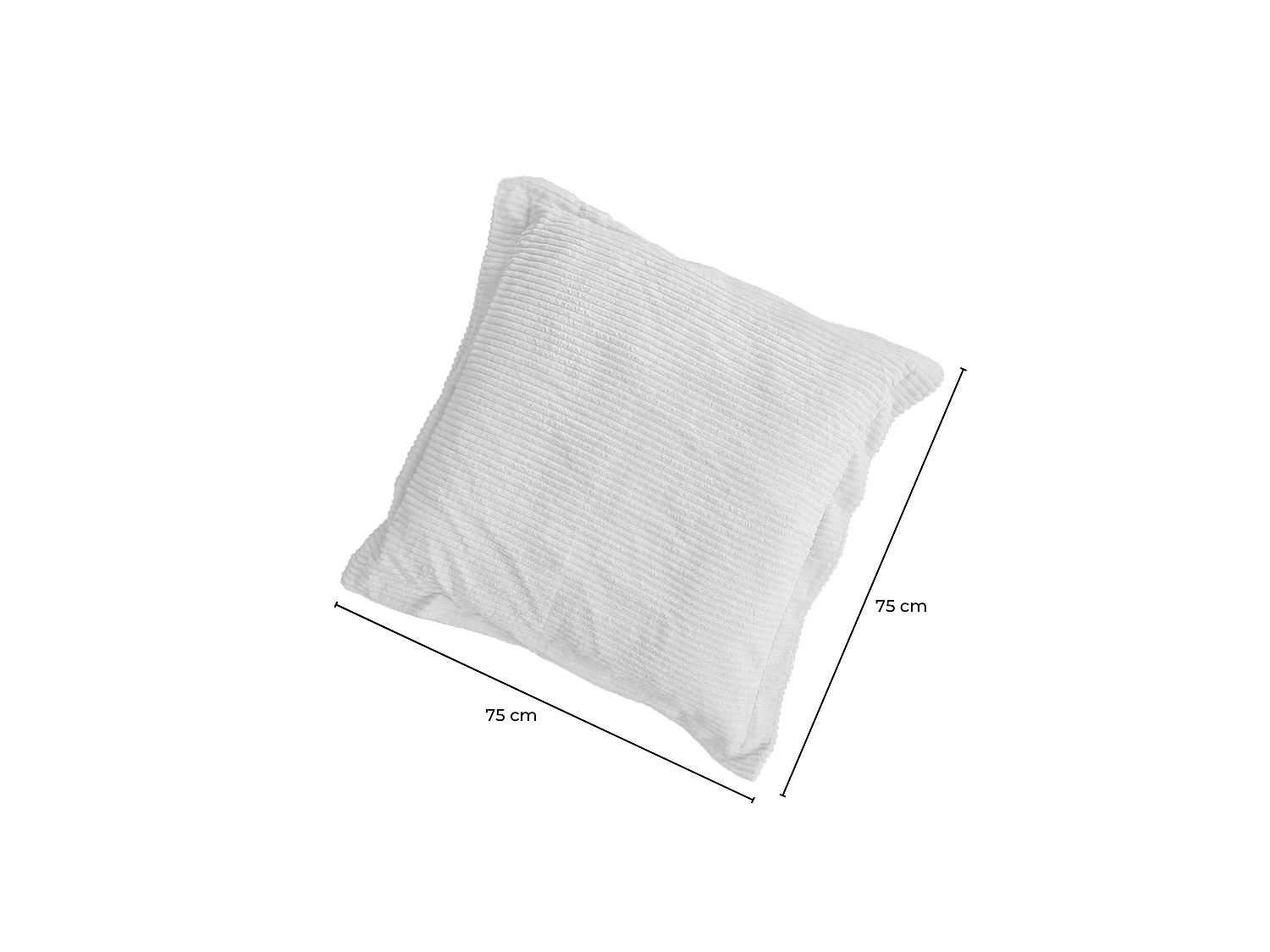 Flatterkissen - Cremeweiß Cord - MADELINE