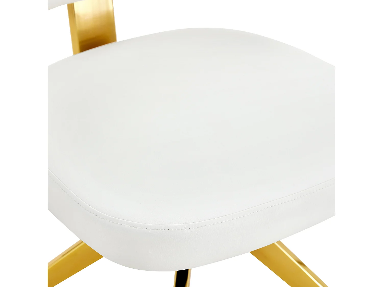 Set van 2 draaibare eetkamerstoelen met gebogen gestoffeerde rug