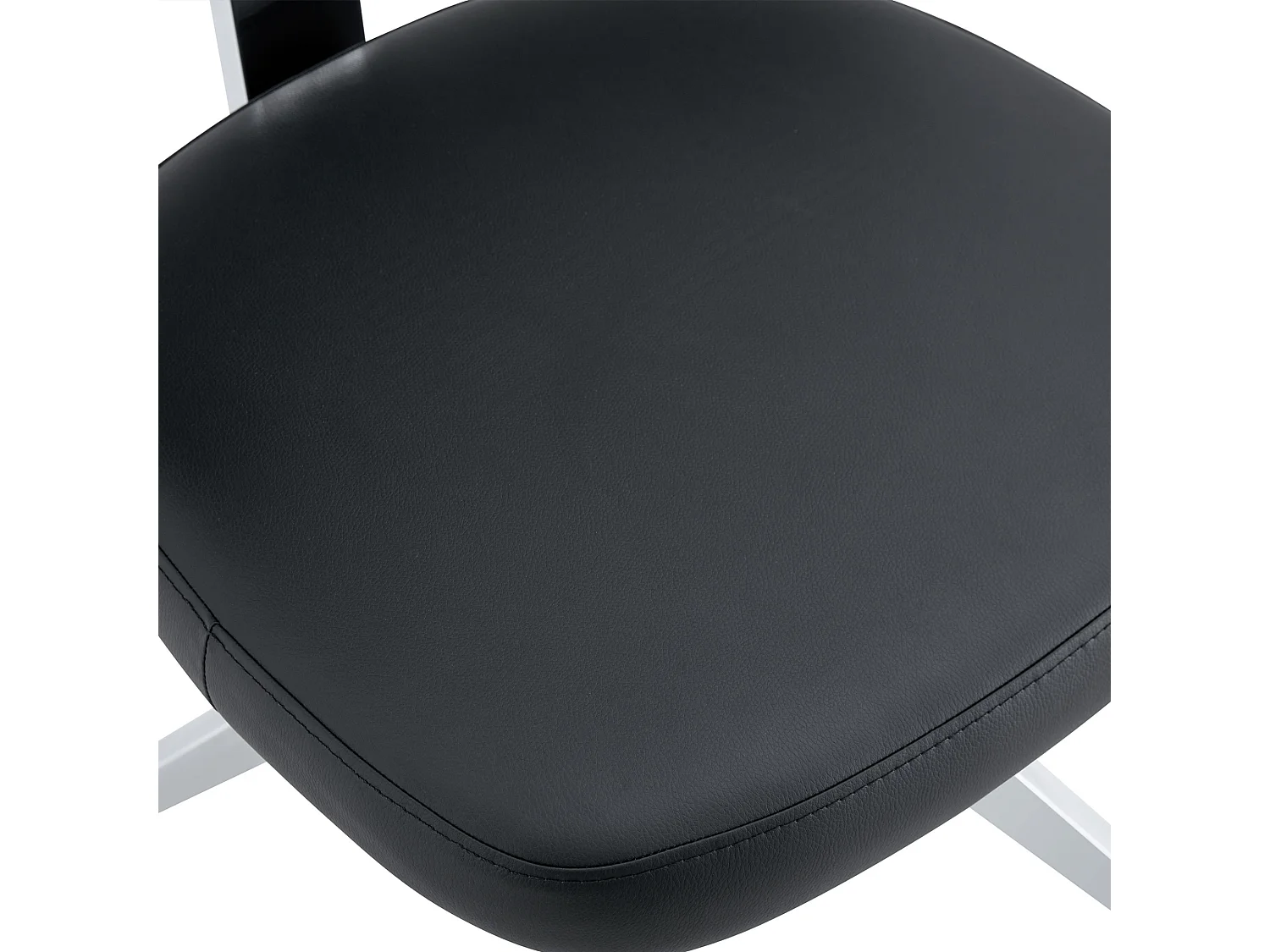 Set van 2 draaibare eetkamerstoelen met gebogen gestoffeerde rug