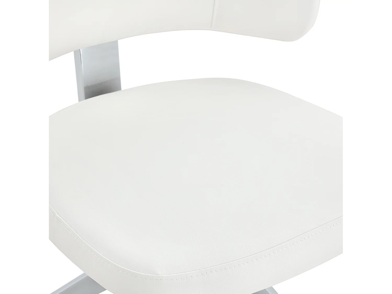 Set van 2 draaibare eetkamerstoelen met gebogen gestoffeerde rug