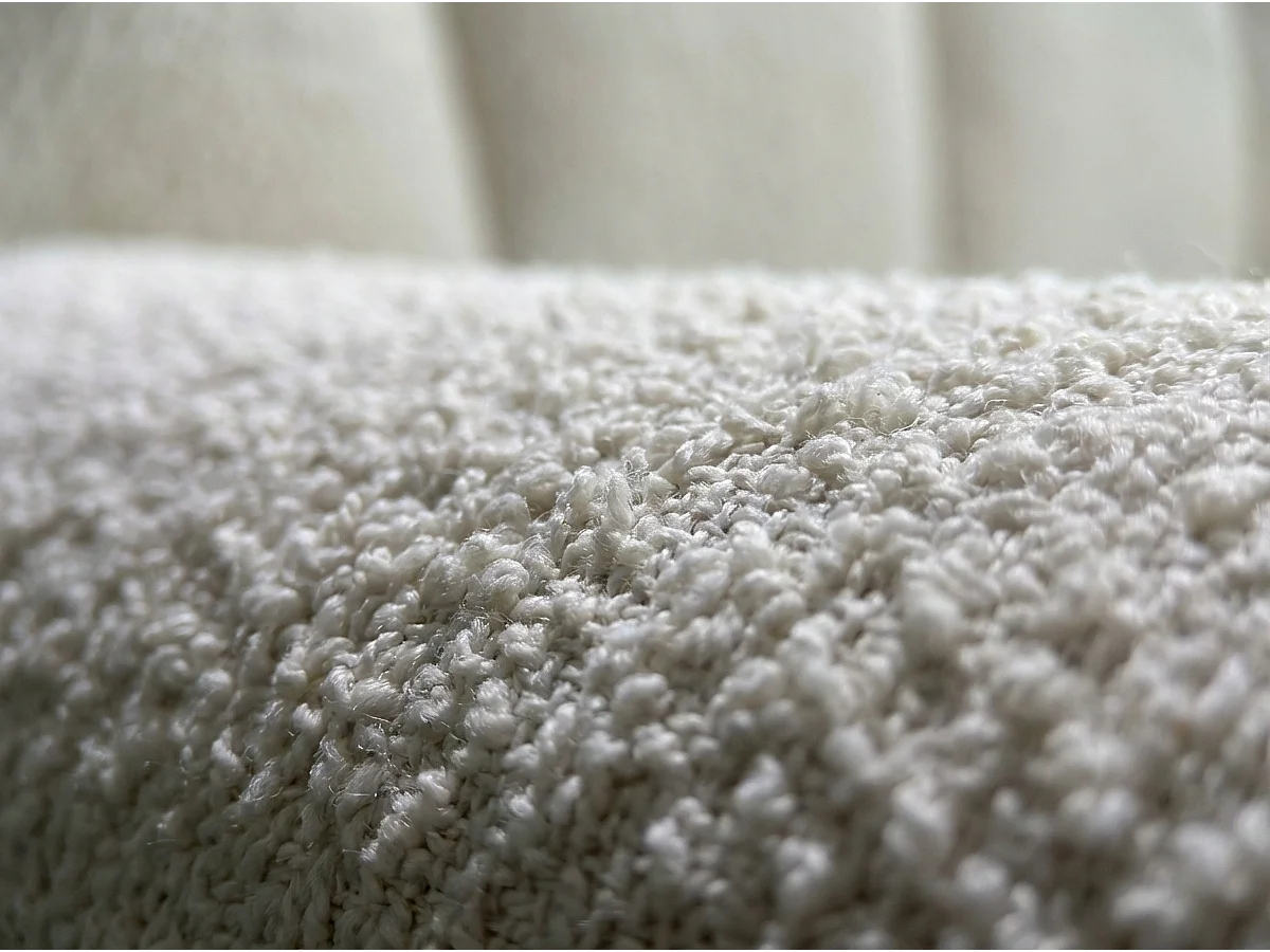 Cama tapizada - blanco crema Bouclé - ALIOTTA