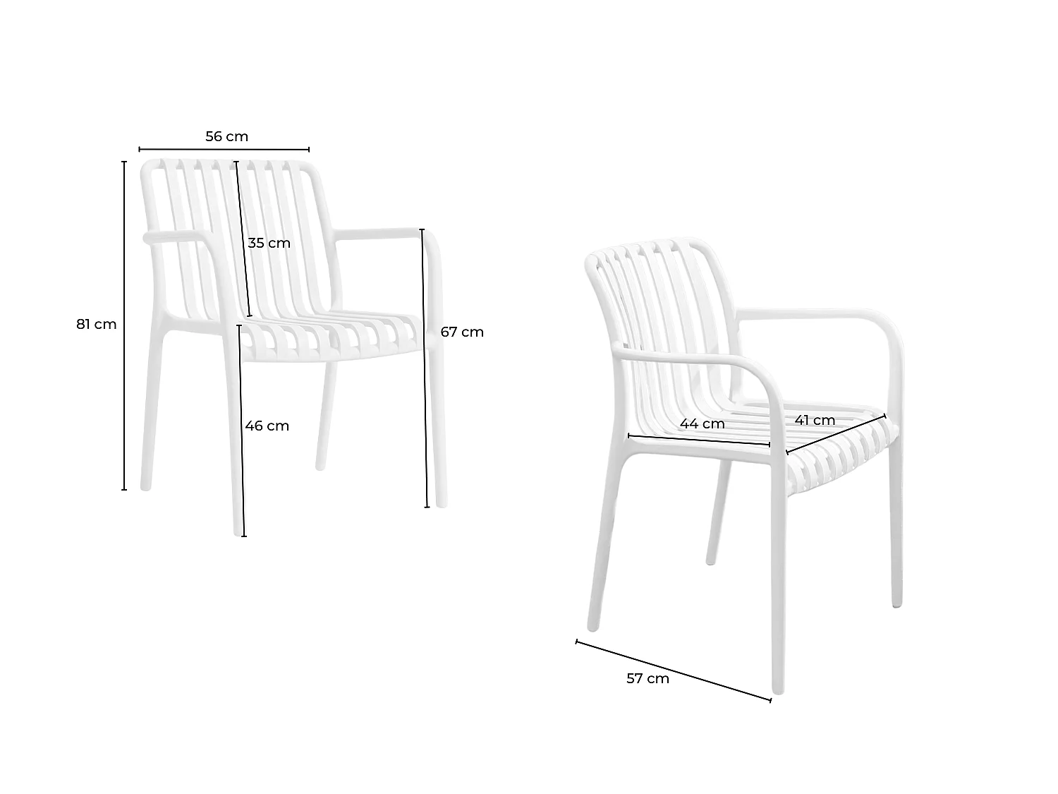 Set - Cremeweiß Kunststoff, Keramik - MIAVA