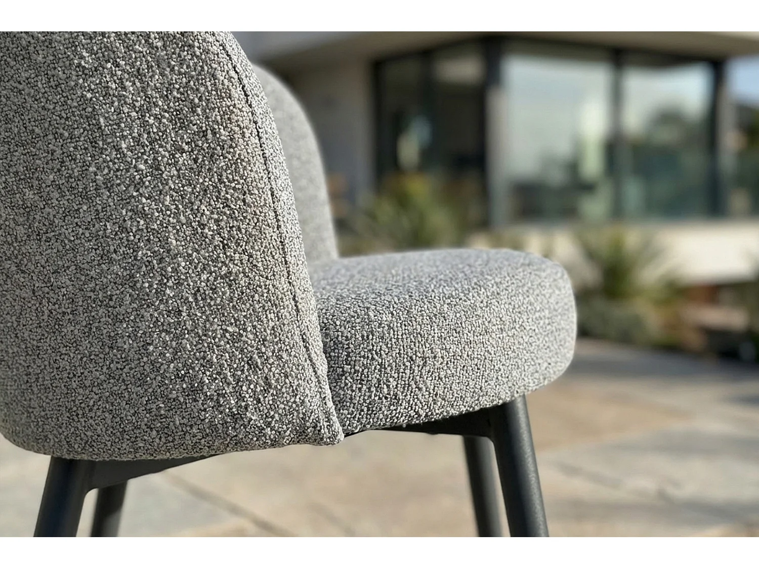 Silla de jardín - Gris SOLENZO Tejido plano - INDUS