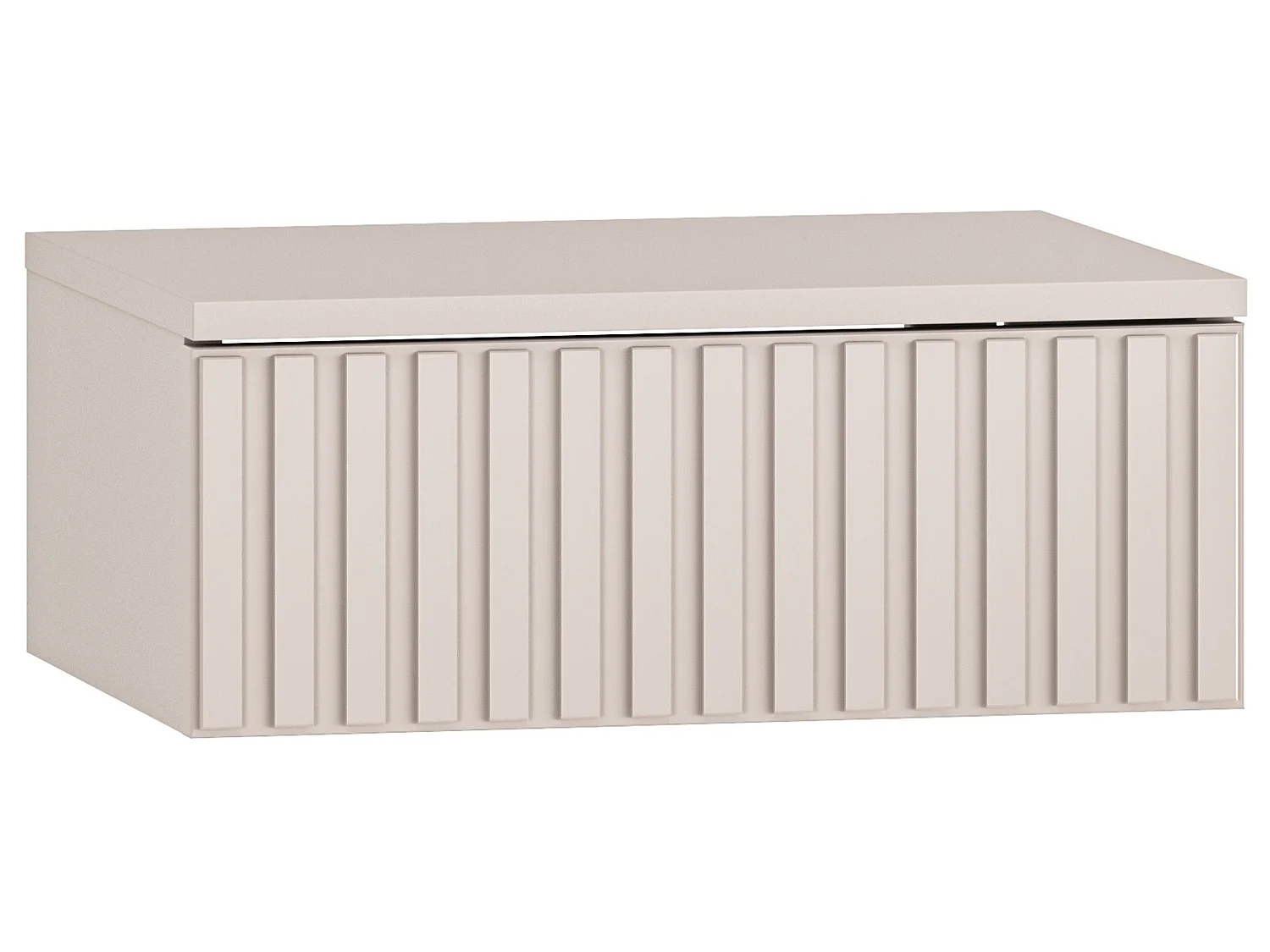 Nachttisch, Taupe, 45 cm - Caletto