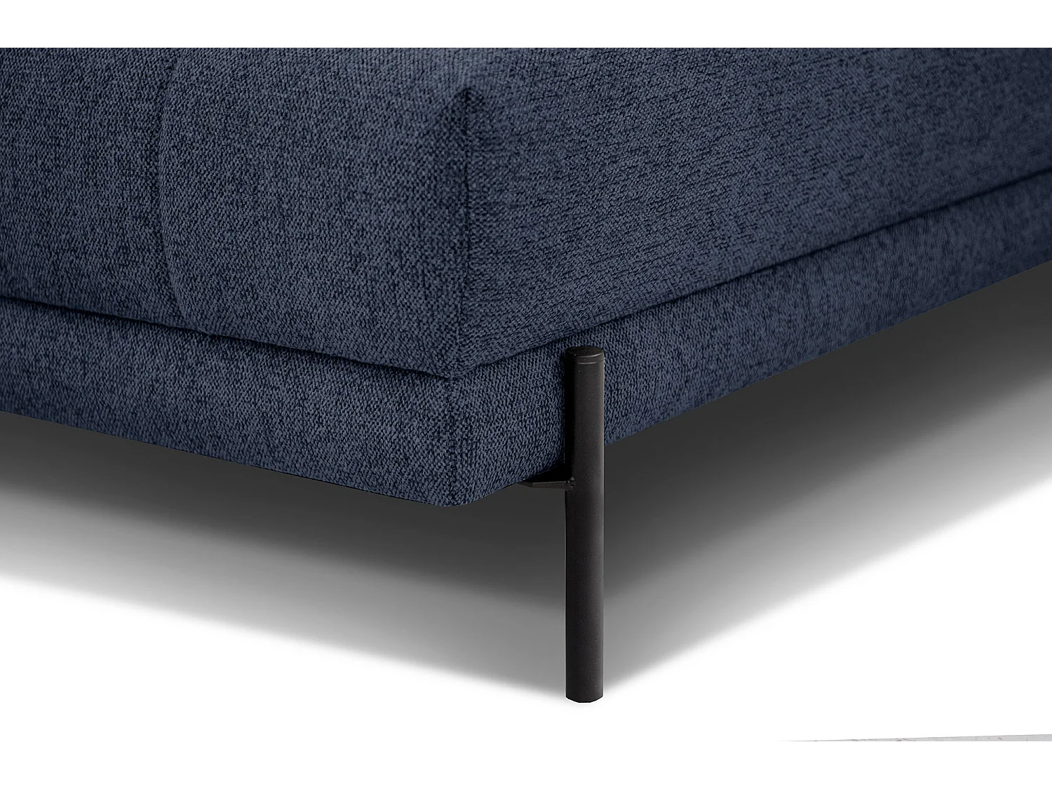 AVENA Ecksofa 5-Sitzer rechts mit verstellbare Kopfstützen, marineblau
