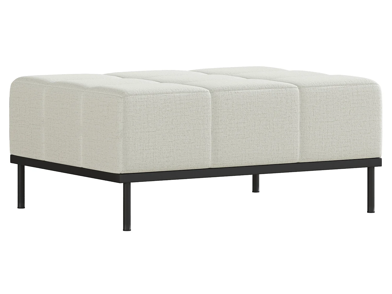 Canapé - 224 cm - Chenille Grège - Skilia