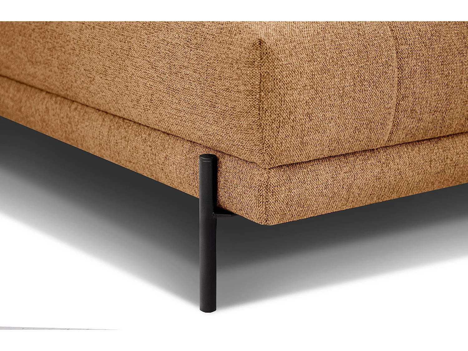 AVENA Ecksofa 5-Sitzer links mit verstellbare Kopfstützen, orange