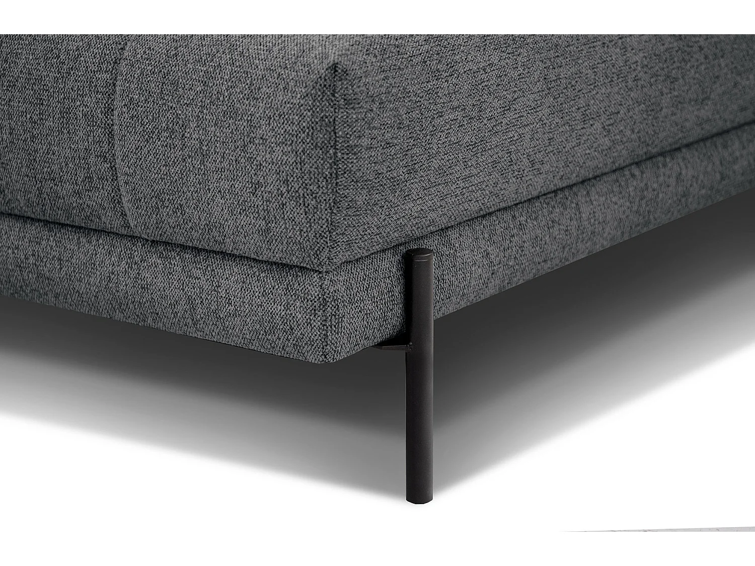 AVENA Ecksofa 5-Sitzer rechts mit verstellbare Kopfstützen, dunkelgrau